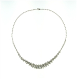 NEC0057 18k White Gold Diamond Necklace