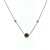 NEC1019 18k White Gold Diamond Ruby Necklace