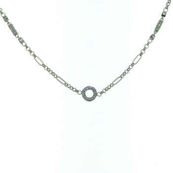 NEC1053 18k White Gold Diamond Necklace