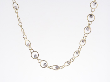 NEC1075 18k White Gold Diamond Necklace