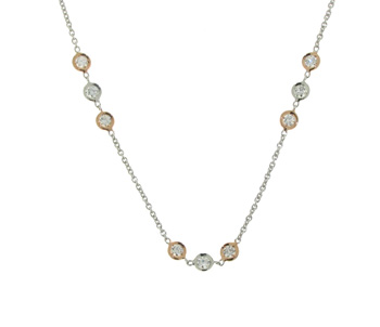 NEC1098 18k White Gold Diamond Necklace