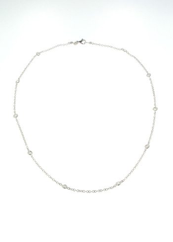 NEC1100 18k White Gold Diamond Necklace