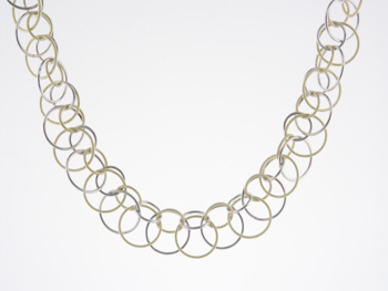 NLG1000 18k White & Yellow Gold Necklace