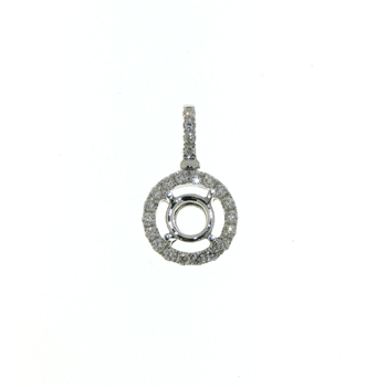 PLD0032 18k White Gold Diamond Pendant