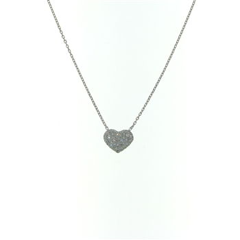 PLD01426 18k White Gold Diamond Necklace