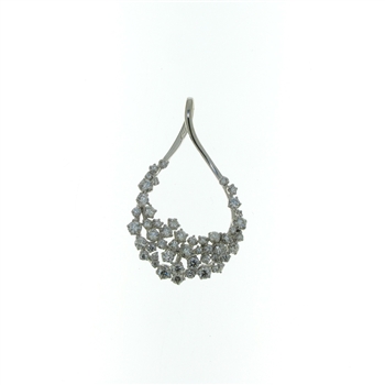 PLD01427 18k White Gold Diamond Necklace