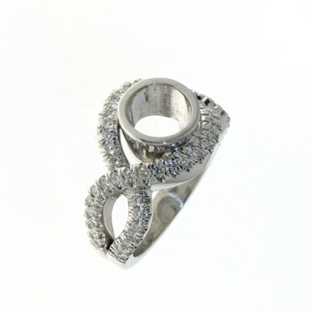 RLD0075 18k White Gold Diamond Ring