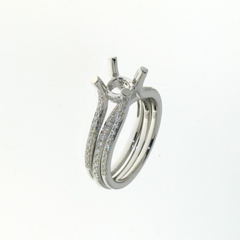 RLD01050 18k White Gold Diamond Ring