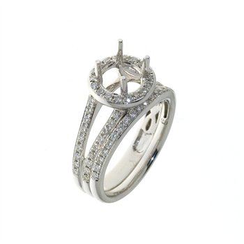 RLD01058 18k White gold Diamond Ring