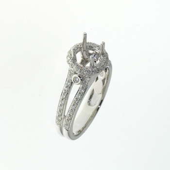 RLD01059 18k White Gold Diamond Ring