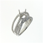 RLD01091 18k White Gold Diamond Ring