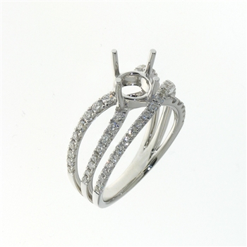 RLD01092 18k White Gold Diamond Ring