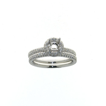 RLD01094 18k White Gold Diamond Ring