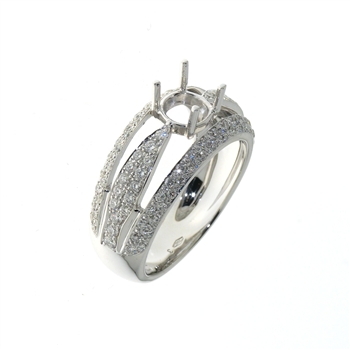 RLD01118 18k White Gold Diamond Ring