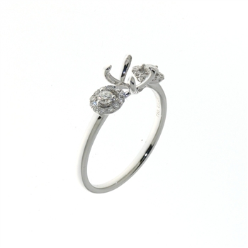 RLD01146 18k White Gold Diamond Ring