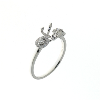 RLD01147 18k White Gold Diamond Ring