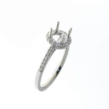 RLD01154 18k White Gold Diamond Ring