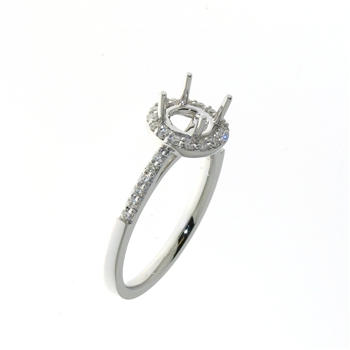 RLD01156 18k White Gold Diamond Ring