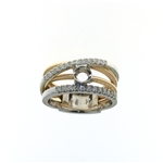 RLD01205 18k White & Rose Gold Diamond Ring