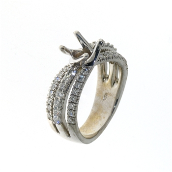 RLD01215 18k White Gold Diamond Ring