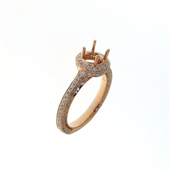 RLD01293 18k Rose Gold Diamond Ring