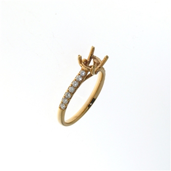 RLD01397 18k Rose Gold Diamond Ring