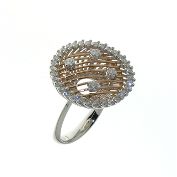 RLD01426 18k White & Yellow Gold Diamond Ring