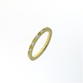 RLD01438 18k Yellow Gold Yellow Sapphire & Diamond Ring