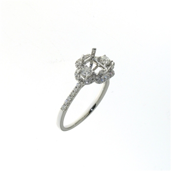 RLD01465 18k White Gold Diamond Ring
