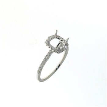 RLD01467 18k White Gold Diamond Ring
