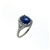 RLD01493 18k White Gold Diamond Sapphire Ring