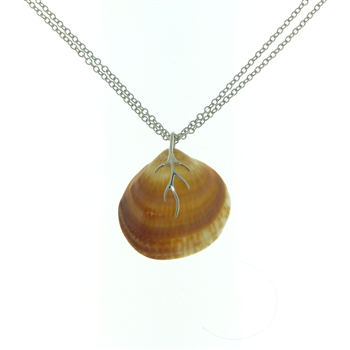 SG1014 Shibui Sterling Silver Seashell Necklace