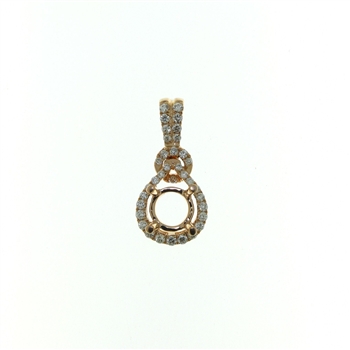 PLD01040 18k Yellow Gold Diamond Pendant