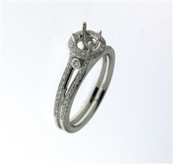 RLD01075 18k White Gold Diamond Ring
