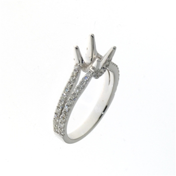 RLD01177 18k White Gold Diamond Ring