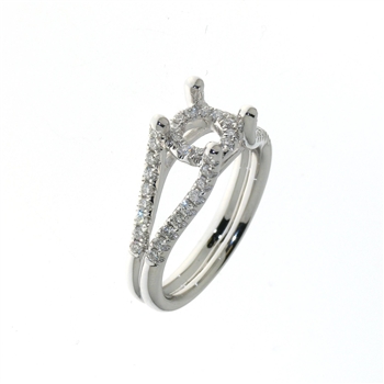RLD01178 18k White Gold Diamond Ring