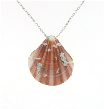 SG1101 Sterling Silver Seashell Necklace