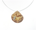 SG1103 Sterling Silver Seashell Necklace
