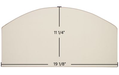 Efel Harmony Coal 086.65 Replacement Ceramic Wood Stove Glass