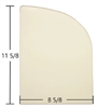 Jotul F400 Castine Double Door Replacement Ceramic Wood Stove Glass