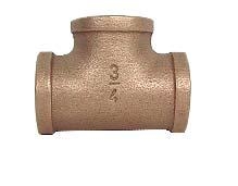 brass 1-1/4" tee