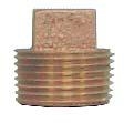 brass 1/2" square head plug