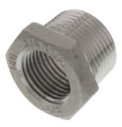 Stainless Steel 1-1/4" x 3/4" Hex Bushing