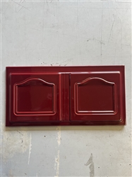 La Nordica Rosa Maiolica Red Ceramic Drawer Tile