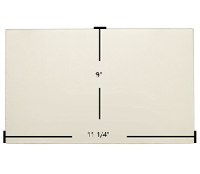 Appalachian 32-BW-1988, 37, 36-BW Center Replacement Ceramic Wood Stove Glass