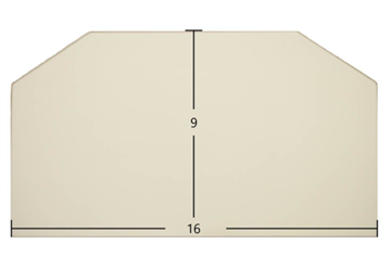 Aurora 16 X 9 Arched Replacement Ceramic Wood Stove Glass