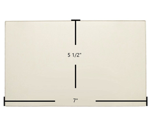 Country Flame Double Door 5 1/2" x 7" Replacement Ceramic Wood Stove Glass