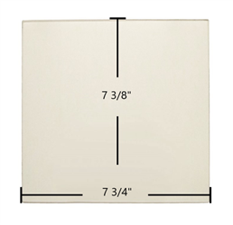 Country Flame Double Door 7.375 x 7.75 Replacement Ceramic Wood Stove Glass