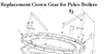 Replacement Crown Gear for Pelco 1520 Biomass & Coal Boilers. The crown is apart of the ash ring assembly for Pelco Boilers.