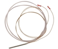 Sensor temperature probe, brass sheath, PVC cable - 10' in length